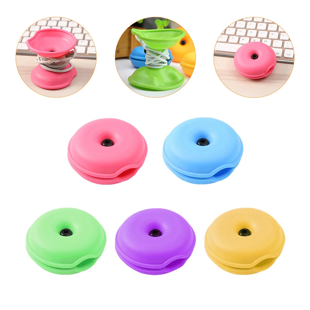 

5 Pcs Turtle Cable Winder Organizer Earphone Cord Manager Stand Cell Management Organizers Data Line