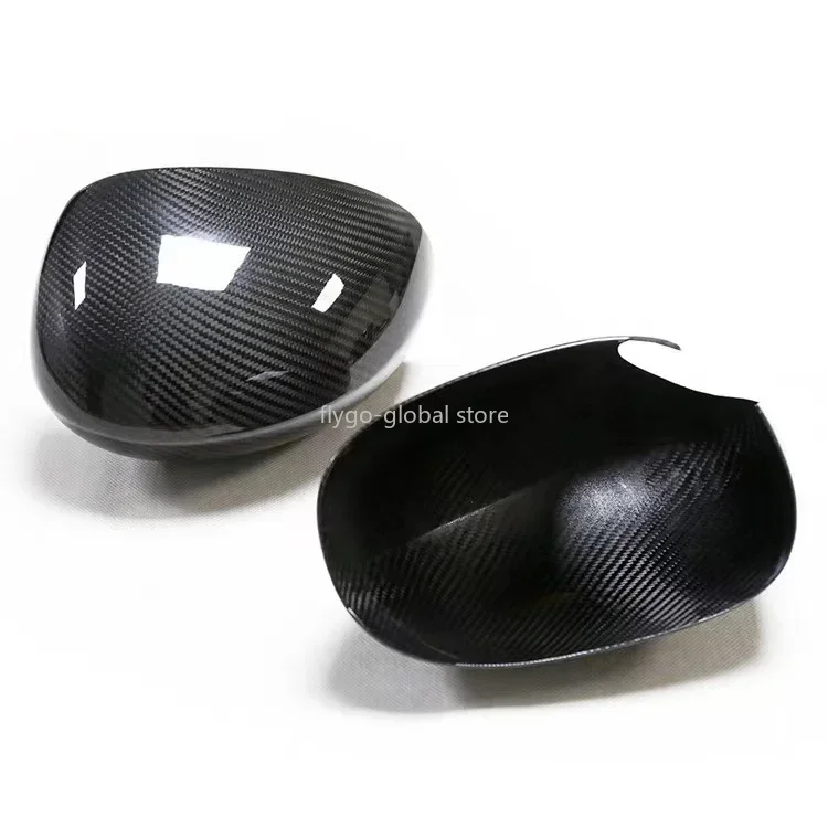 Fit for Dodge Challenger Carbon Fiber Paste Rear View Mirror Shell Rear View Mirror Cover Car Accessories The Black