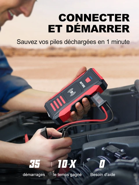 BuTure Booster Batterie, 2500A, 21800MAH Portable Jump Starter à