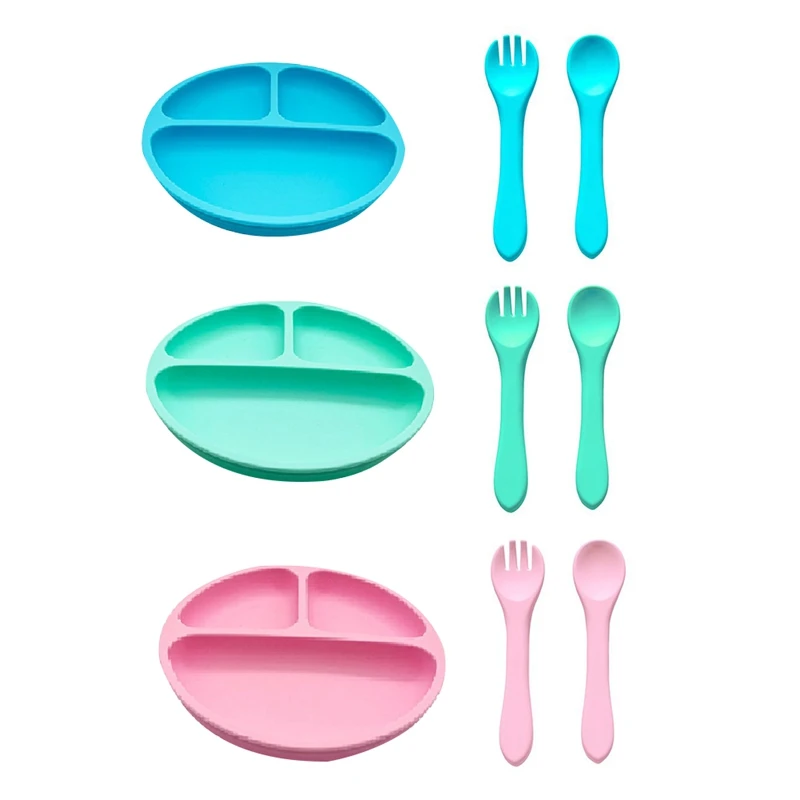 silicone-placa-de-succao-para-bebes-e-criancas-feeding-set-placa-dividida-design-garfos-e-colheres-incluidos