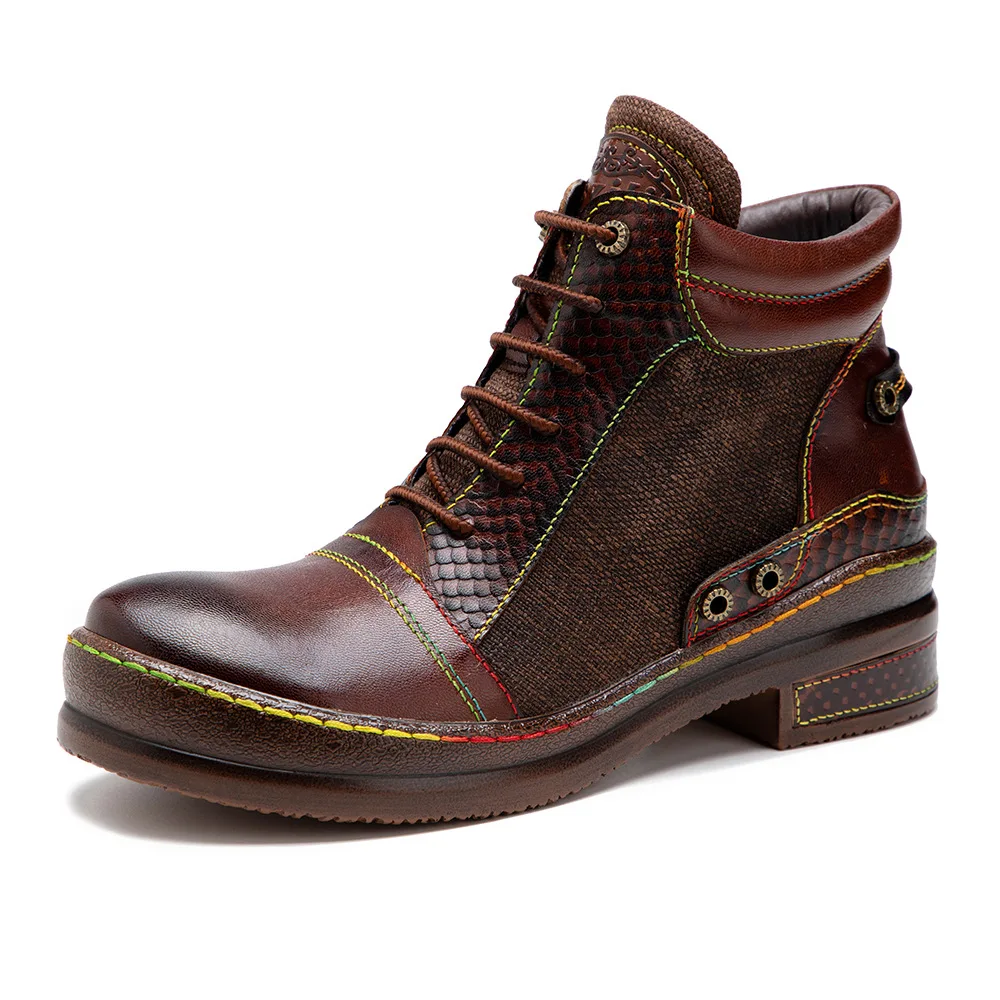 

Size 36-42 Autumn And Winter Motorcycle Boots Flats Heel Women Boots Short Boot