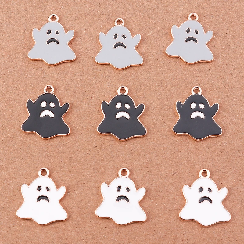 10 stücke Cartoon Halloween Bat Charms für Schmuck Machen Niedlichen Emaille Kuchen Charms Anhänger für DIY Ohrringe Halsketten Armbänder Geschenk – Detail 12