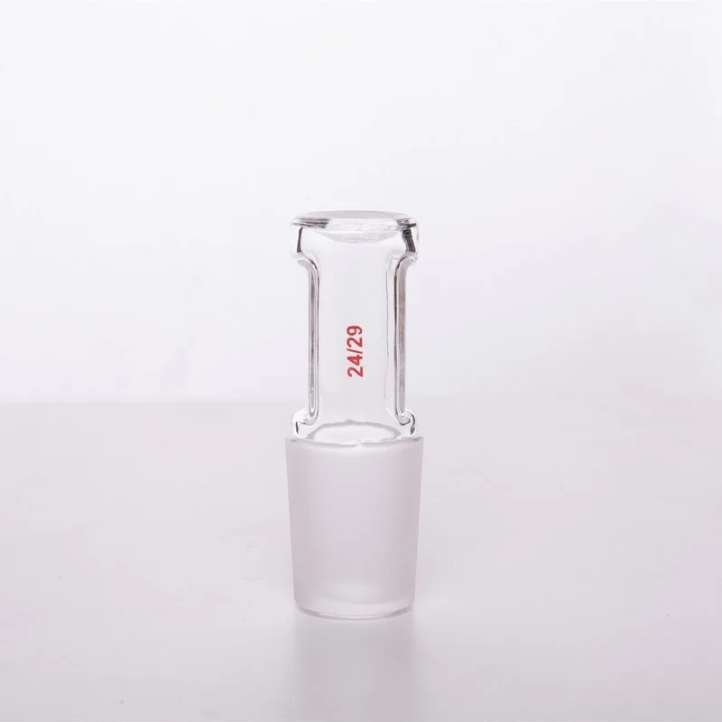 SYNTHWARE Hollow glass stopper, Straight design, Male joint 14/23 19/26 24/29 29/32, Borosilicate glass, S40