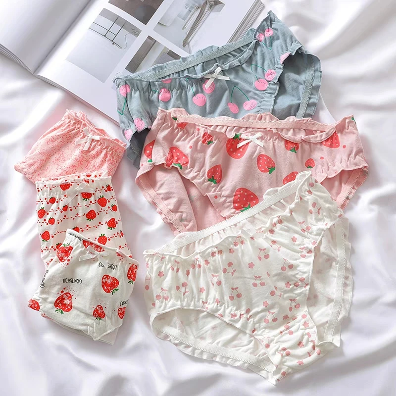 Japanese Style Women Cotton Panties Female Underpants Girls Underwear