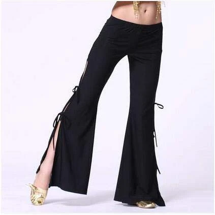 New Tribal Fusion Belly Dance Pants Ladies High Waist Flare