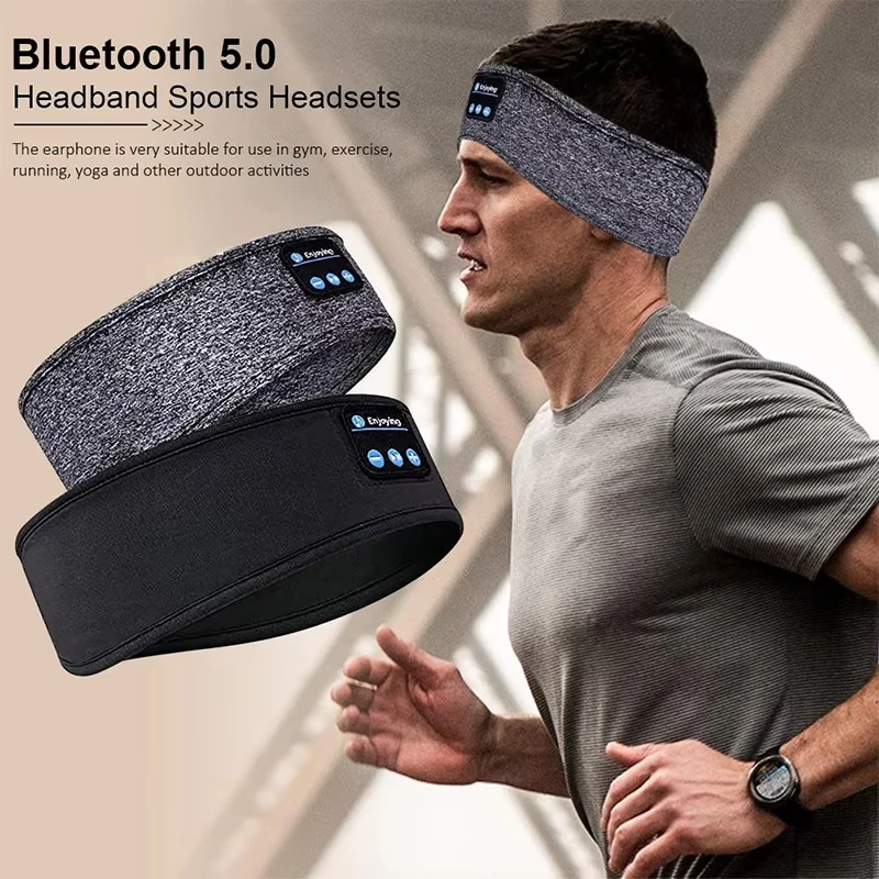 XIAOMI Bluetooth Earphones Sports Sleeping Head Band Elastic Wireless Headphone Eye Mask Wireless Bluetooth Headset Head Band wireless headphone bluetooth earphones