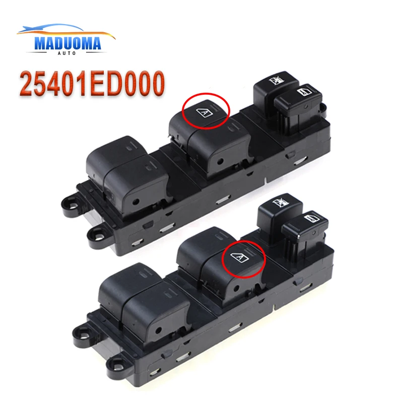 25401 ED000 ZJ 25401 ED000 YJ 25401 ED500 Power Window Master Switch
