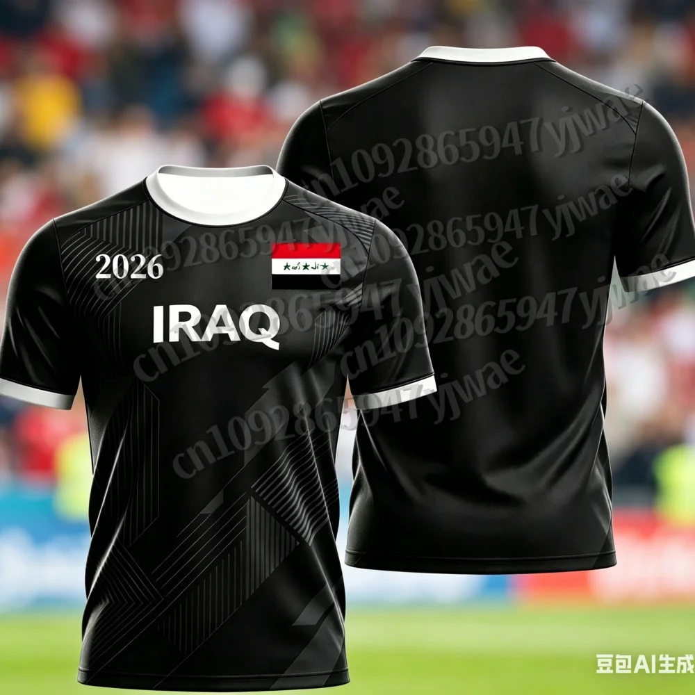 iraq style 2026 special fan jersey, green flag print soccer shirt, lightweight breathable sports top for men, fans soccer jersey Iraq Style 2026 Special Fan Jersey, Green Flag Print Soccer Shirt, Lightweight Breathable Sports Top for Men, Fans soccer Jersey 2