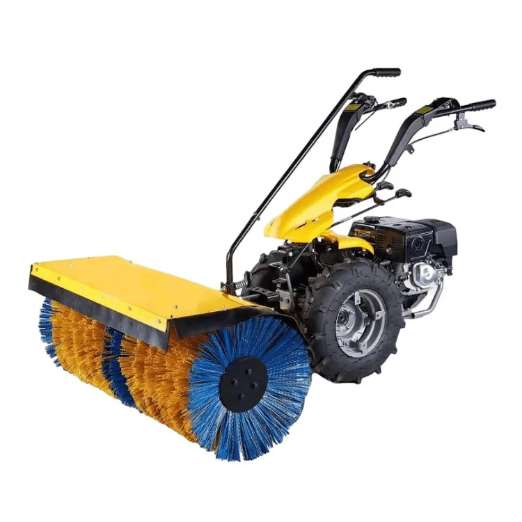 gardenpro snow sweeper snow blower sweeper road roller brush gas