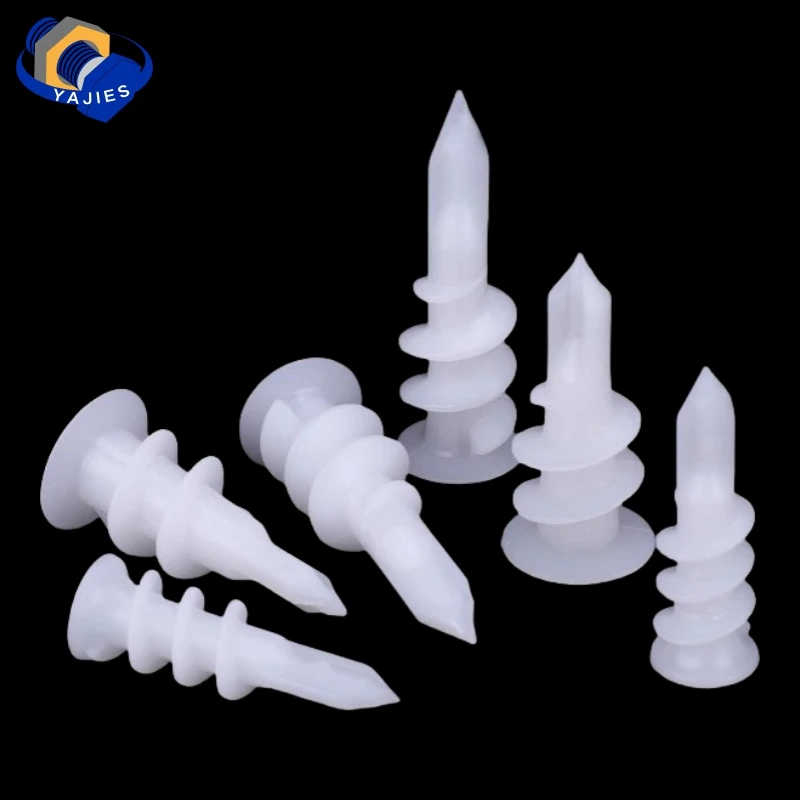 Drilling Drywall Anchor 20/50/100Pcs with Tapping Screw for Plasterboard Gypsum Hollow Cavity Wall Expansion Plug Plastic Nylon
