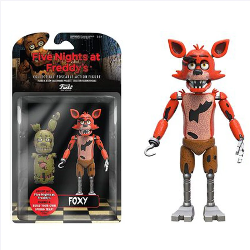 Figuras FNAF de 15 cm Freddy Bonnie Foxy Chica Fazbear Bear Figura de acción Colección de PVC Pesadilla Fredbear Balloon Boy Dolls Modelo