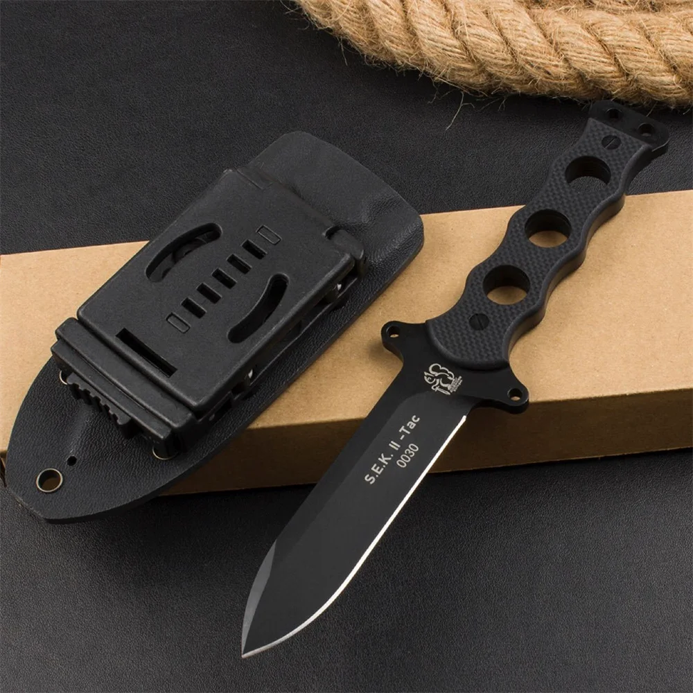 

Eickhorn Solingen S.E.K. II TAC Military Fixed Blade Knife DC53 Steel G10 Handle with Kydex Sheath Outdoor Tactical Multi Knives