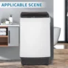 Full-Automatic Top Load Portable Compact Laundry Washer, Spin with Drain Pump, 10 Programs, 8 Water Levels, LED Display. 3