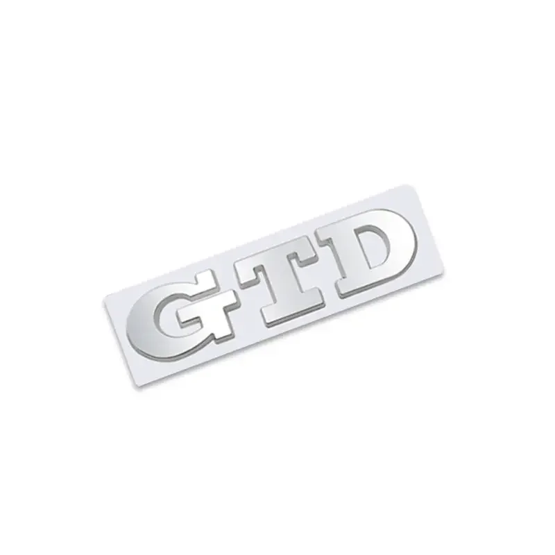 Premium 3D Metal GTD Logo Rear Trunk Emblem Badge Sticker Decal