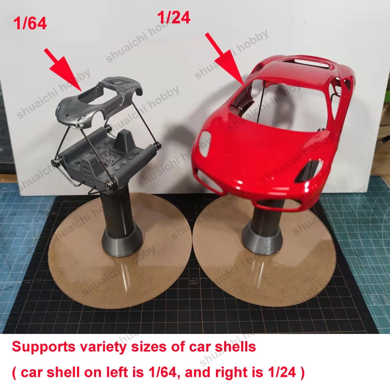 1Set Car Model Shell Coloring Spray Paint Fixed Bracket Rotated Holder  Display Support for 1:18 1:24 1:43 1:64 Scale Alloy Cars - AliExpress