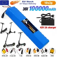 10S3P 36V 100Ah 18650 batterie au Lithium Rechargeable 1000W puissance modifiée vélo scooter électrique véhicule avec BMS 1
