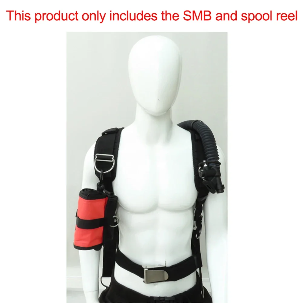 Marker Buoy Safety Inflatable SMB Buoy Set Storage Bag Diver Below Signal With Spool And Snap Diving Accessories 120x15cm
