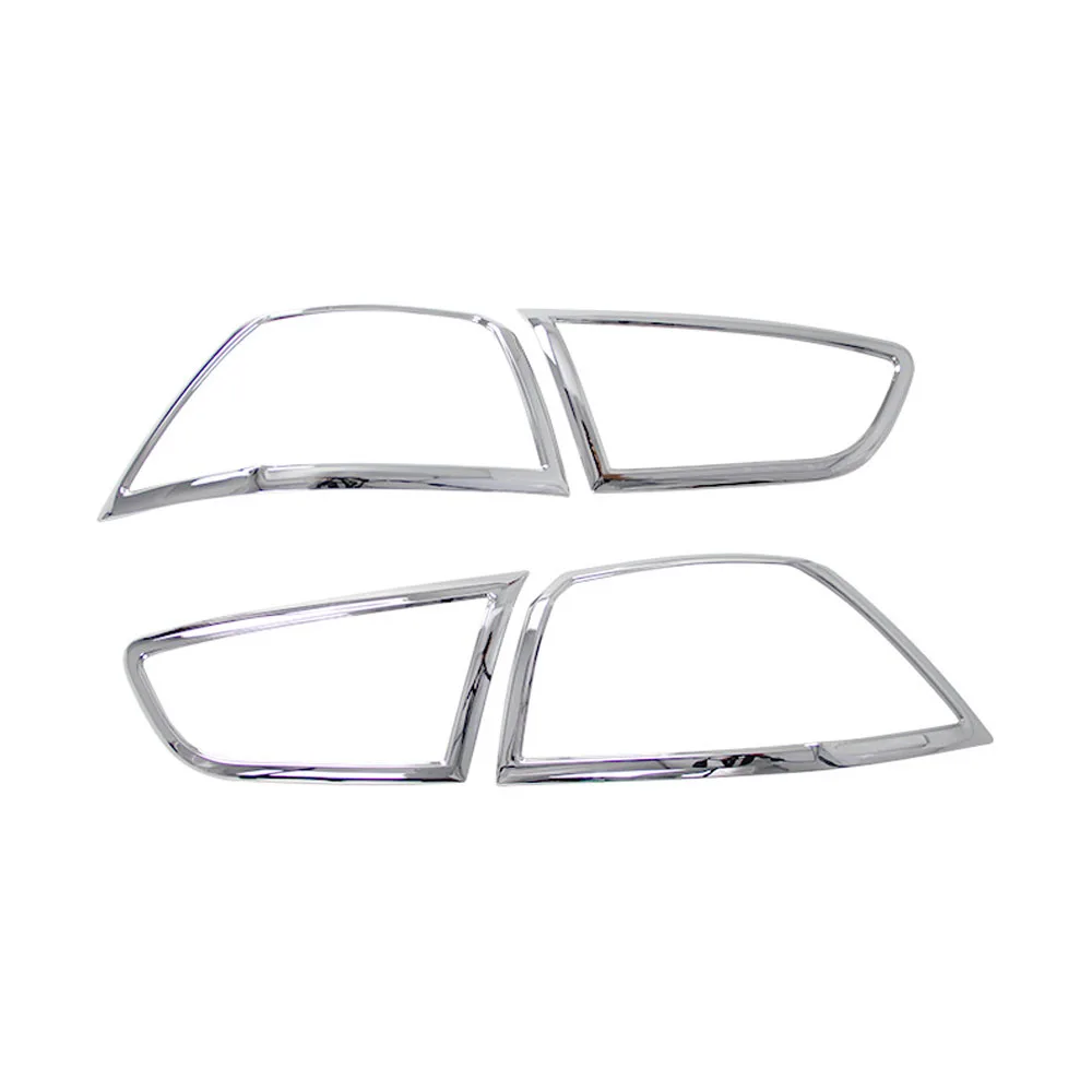 Car ABS Chrome Cover Trim Back Tail Rear Light Lamp Frame Parts For Mitsubishi Lancer EX 2010 2011 2012 2013 2014 2015