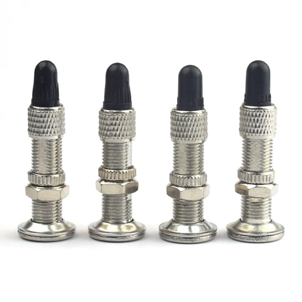 4pcs Bicycle Tubeless Valve Bike Dunlop Valve Woods Valve English Valve Wheel Tire Transfer Valve Adapter