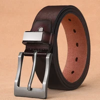New Men's Cow Leather Belts Luxury Strap Male Belts For Fashion Classice Vintage Pin Buckle High Quality Designer Belt Plus Size 2