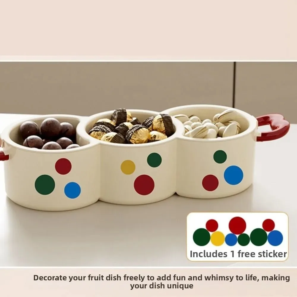 Thickened 2 in 1 Dried Fruit Plate Creative Double-layered Fruit Washing Basin Multi-function Portable Fruit Drain Basket Picnic