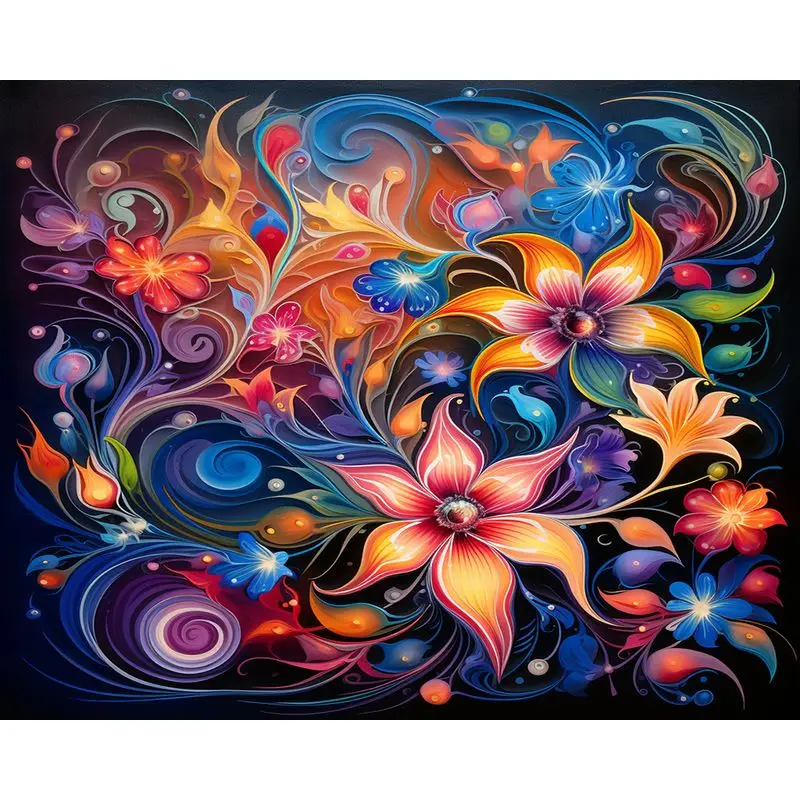 

Набор для рисования по номерам на холсте «цветы»