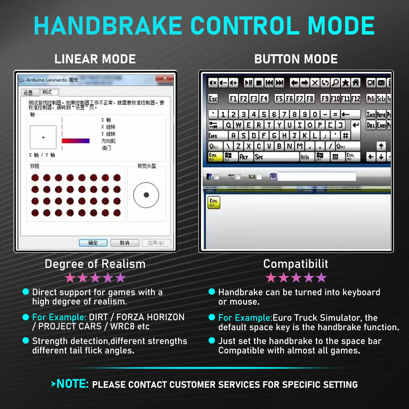 PC Racing Game USB Handbrake Without Clamp For G25/27/29 T300 T500 Racing Games Only PC System