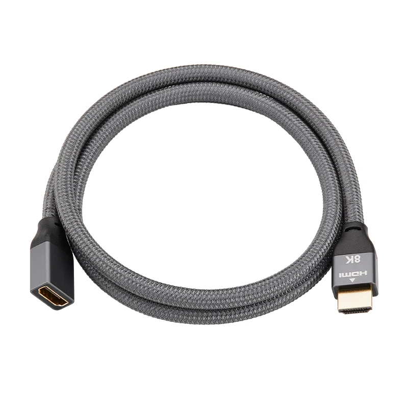 HDMI cable 2.1 extension cord 3.3Ft male to female adapter for HDTV monitor projector