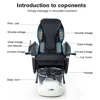 Modern Luxury Beauty Nail Salon Electric Pipeless Whirlpool Foot Spa Full Body European Touch Massage Manicure Pedicure Chair 3