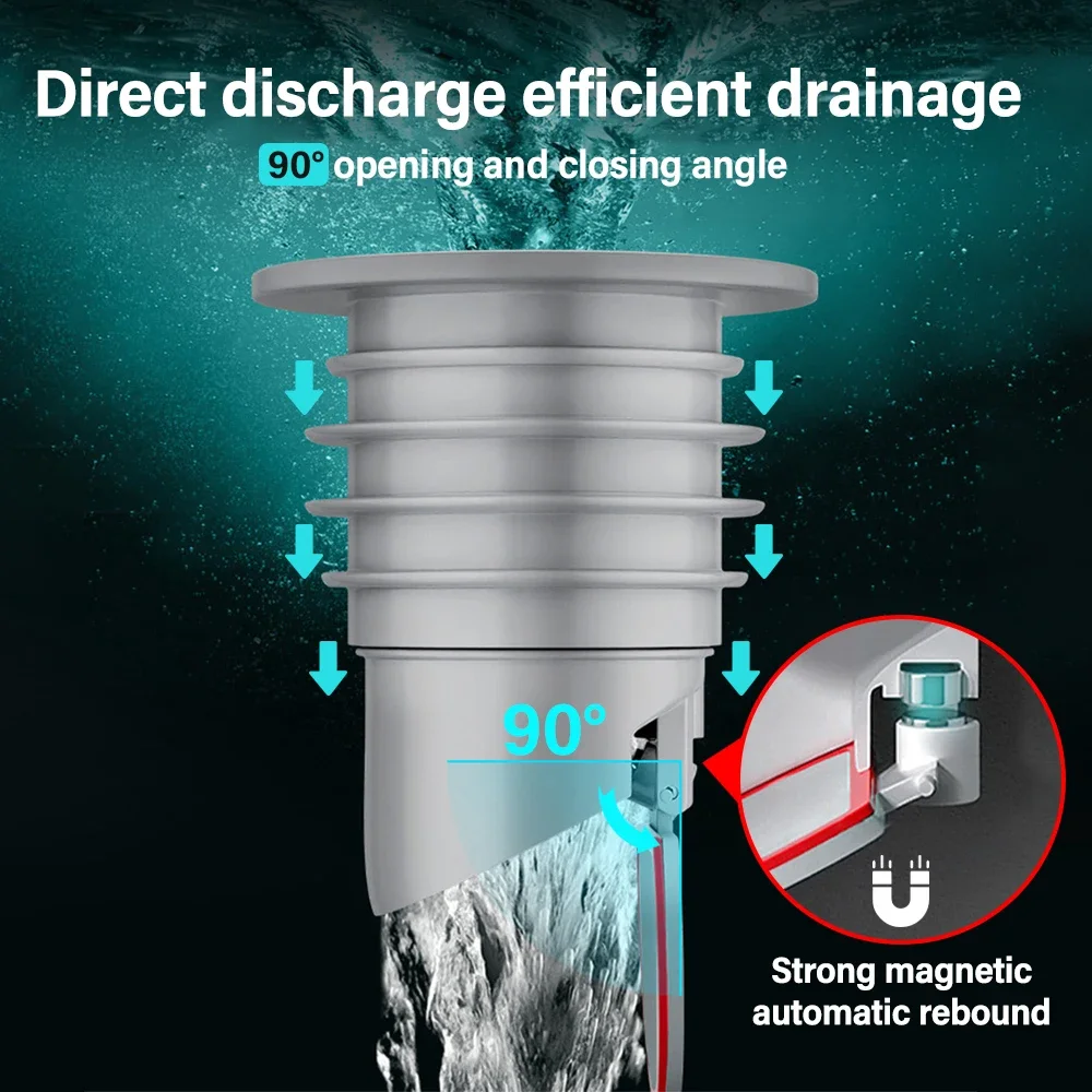 Silicone Sink Stopper Sewer Pipe Sealing Ring Water Pipe Plug Floor Drain AntiOdor Shower Drain Cover Bathroom Accessories shower water stopper shower drain cover sewer seal ring silicone drain stopper drain stopper drain pipe plug bathroom sink plug washbasin drain plug 1/2pc