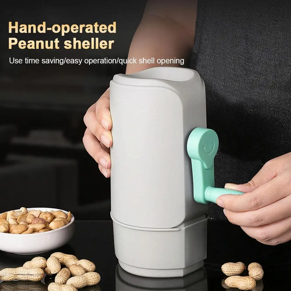 Hand Crank Peanut Sheller Food Grade Peanut Peeler Efficient De-Shelling Machine Kitchen Gadget Accessories ﻿
