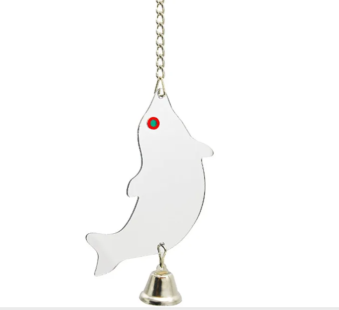 1Pc Pet Toy Mirror Fun Toy for Cockatiel Parrots Small Birds Parrot Pet Parrots Climb Outdoor Indoor Hanging Supplies