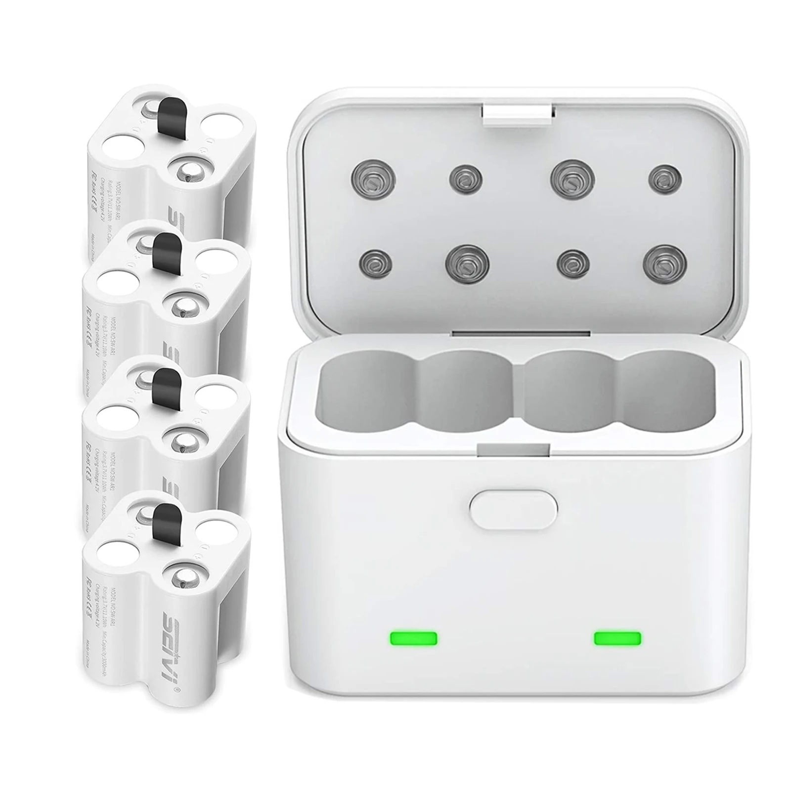 Confezione Da 4 Con Batteria Ricaricabile Per Caricabatterie Per Telecamera Di Sicurezza Wireless Arlo (Vmk3200/Vmc3030/Vms3330/3430/3530/)