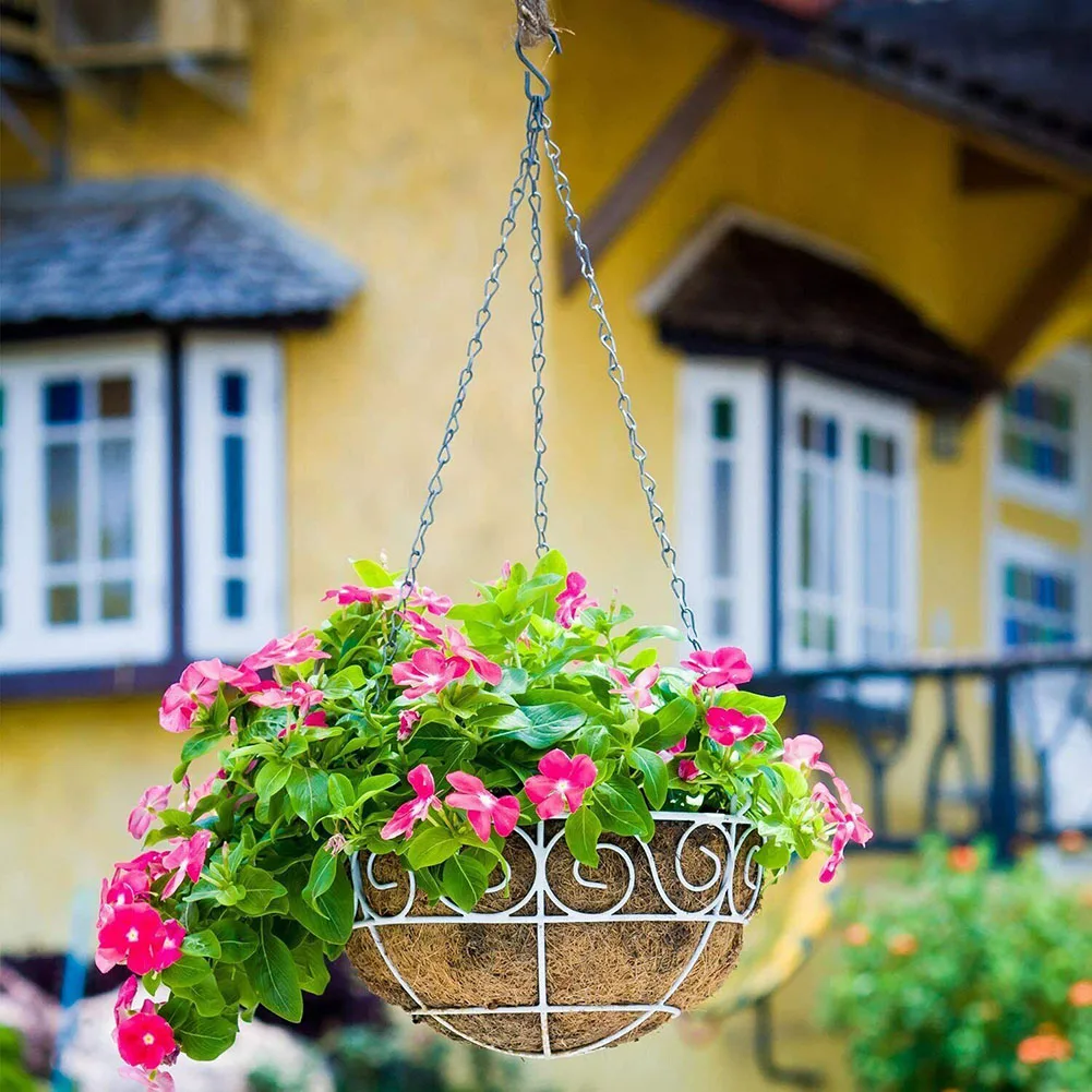 Hanging Basket Chains Hanging Flower Pot Chains, 3 Point Hanging Chains,  Plant Basket, Lantern, Decorative Hanging Chain Sets 18 Inches