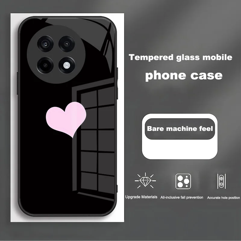 Tempered Glass Shockproof Protective Case with Hard PC Cover
