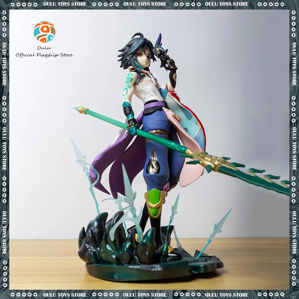 Genshin Impact Xiao Anime Figures Figure Xiao Statue Figurine 24cm Pvc Model Doll Xiao Statue