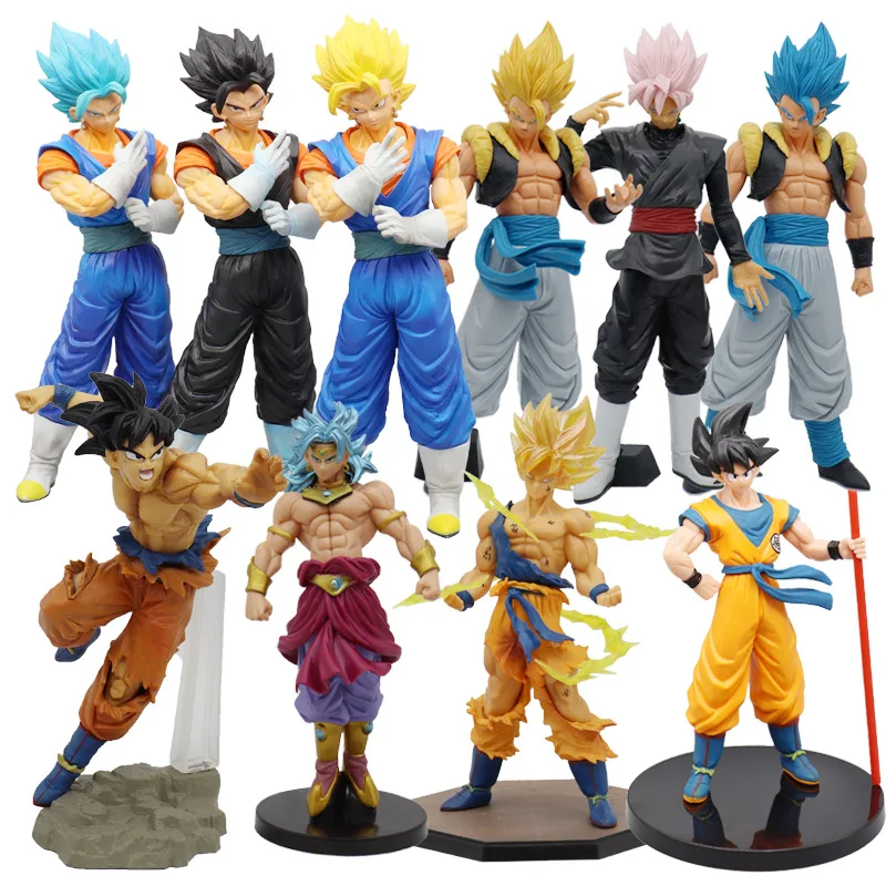 Dragon Ball Super Action Figure para Crianças, Filho Goku Filho, Gohan,  Vegeta, Jiren, Gogeta, Anime Toy, Bonecas Modelo de PVC, Presentes,  Conjunto