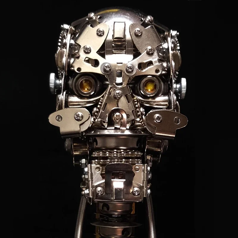 3D Assembly Skull Head Mechanical Puzzles Metal Model Kit Toy High Difficulty Mechanical Puzzles Metal Assembly Toys For Teenage