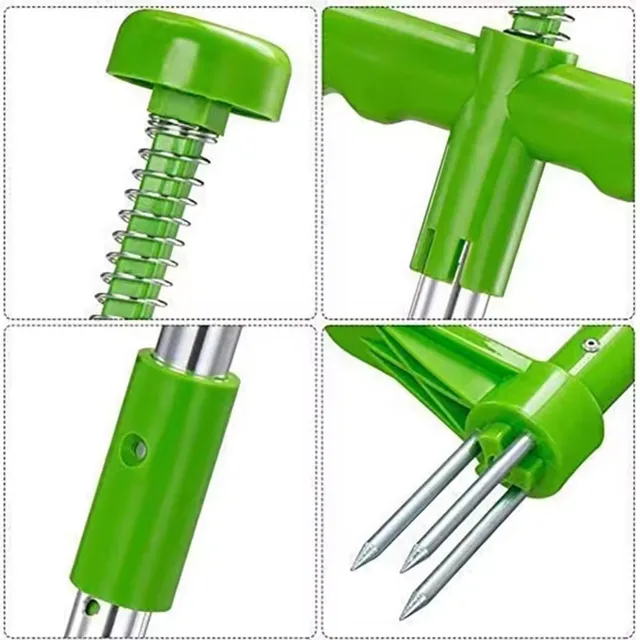 Grass Puller, Standing Vegetable Digger, Manual Weed Removal, Long Handle, Detachable, With Foot Pedal, Garden Tool 3