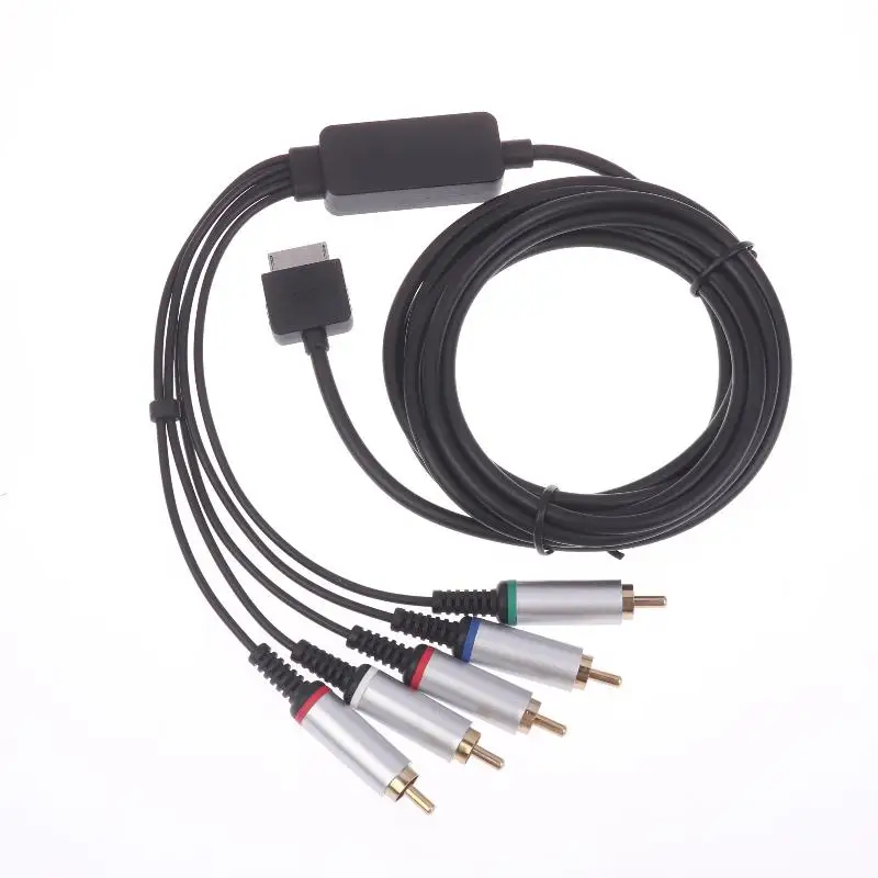 1Pc S-AV 코드 오디오 비디오 케이블 AV 어댑터 연장 와이어(PSP GO 게임 콘솔용 커패시터 저항기 포함) 색상 차이 라인