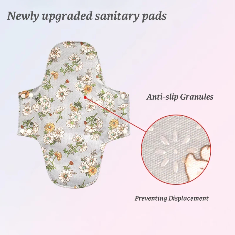 BIAI Large Size Female Nursing Pad Naturally Cloth Menstrual Pad Breathable Graphene Sanitary Pads Panty Liner For Women 22*28CM sanitary pads