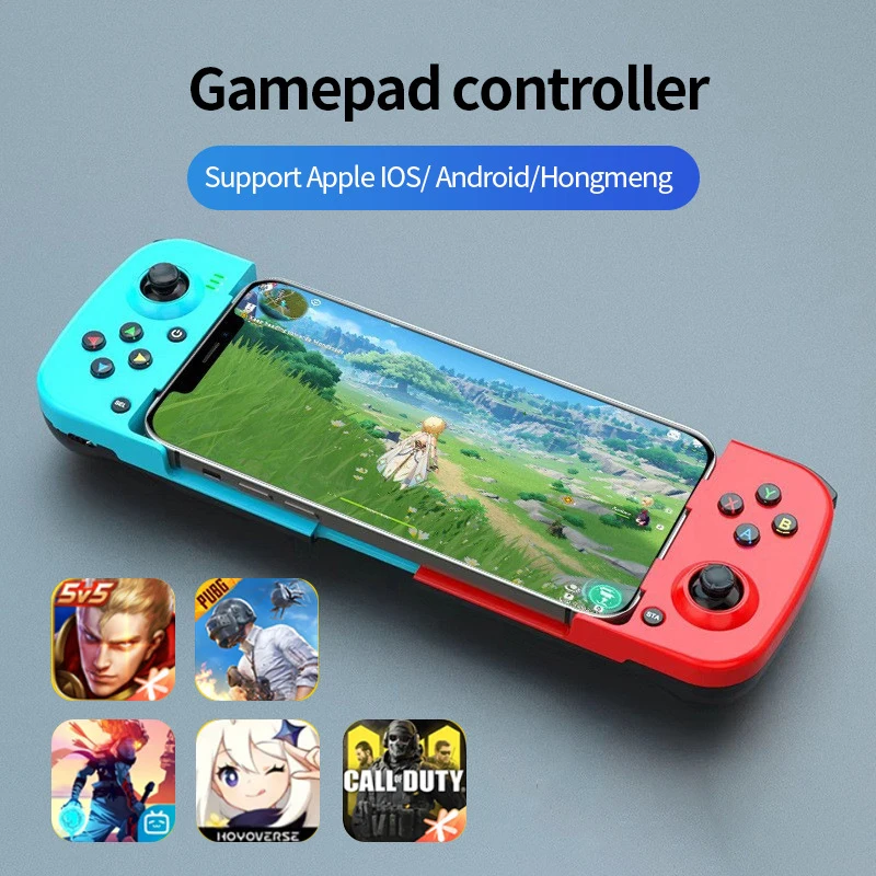 Wireless Bluetooth 5.0 Stretchable Gamepad with Retractable Joystick for Smartphones and Consoles