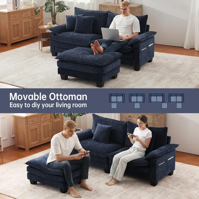 L-Shaped Cloud Sectional Sofa 5