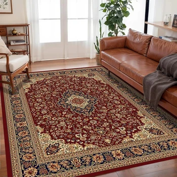 VIKAMA Bohemian Crystal Velvet Anti Slip Carpet For Living Room ,Floor Bedroom Big Size Rugs, Sofa Mats, Study,Home Decoration
