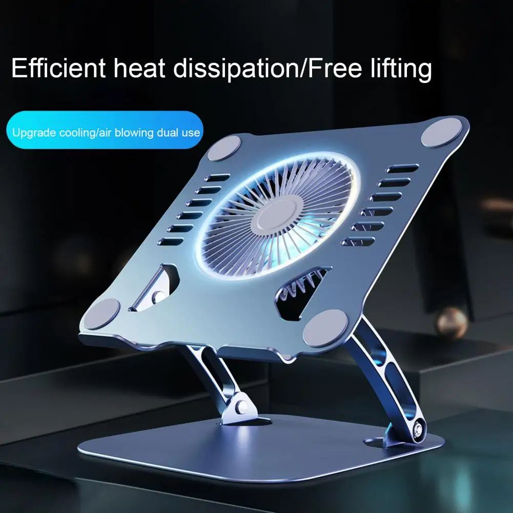 

Tablet Stand Strong Load Bearing Folding Powerful Wind Adjustable Anti-skid Firm Support Portable Slim Laptop Cooling Stand