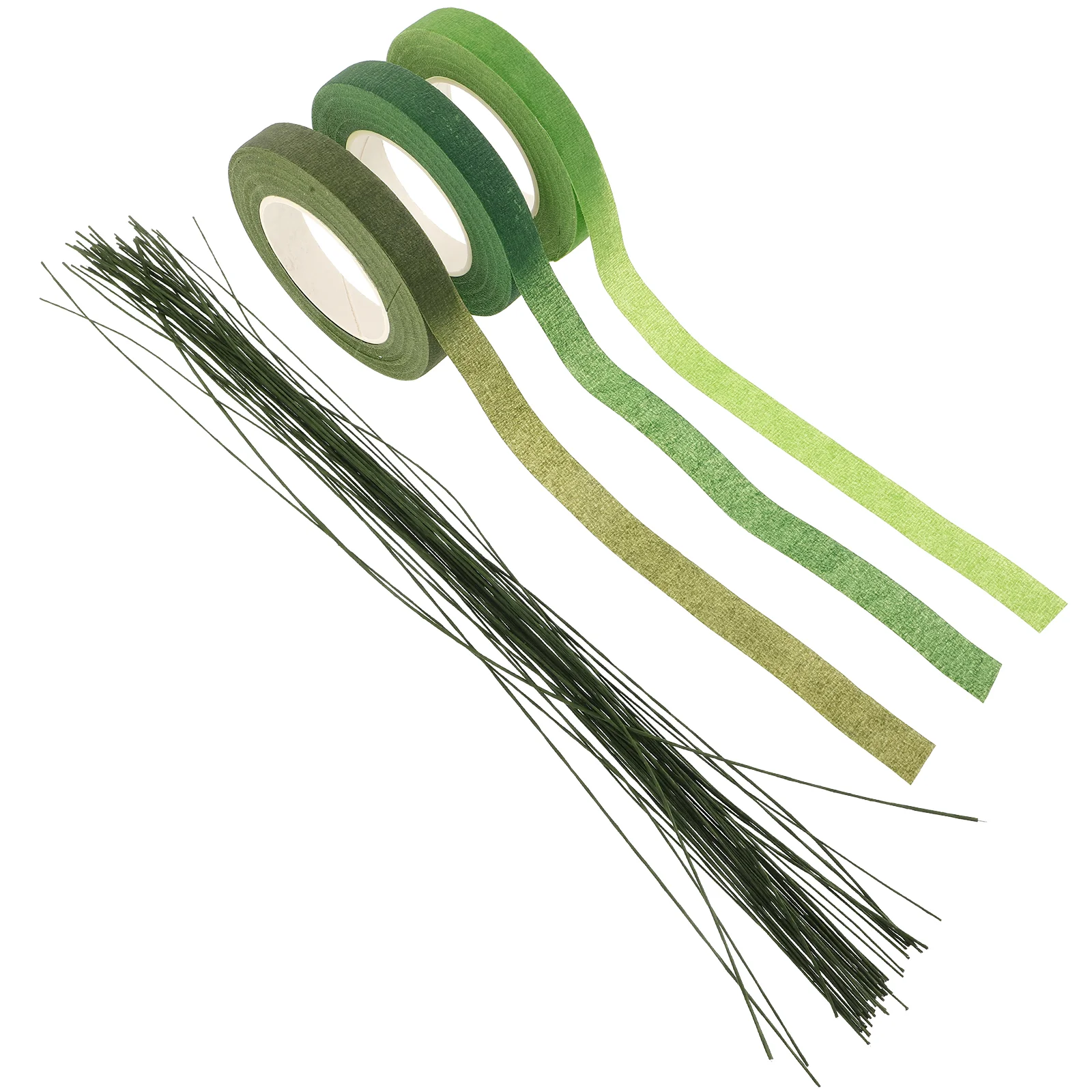 꽃 스템 꽃집 공예 용품, 꽃다발 배열 도구, 신선한 꽃용 꽃 테이프 랩 키트, 와이어 플라스틱 종이 와이어