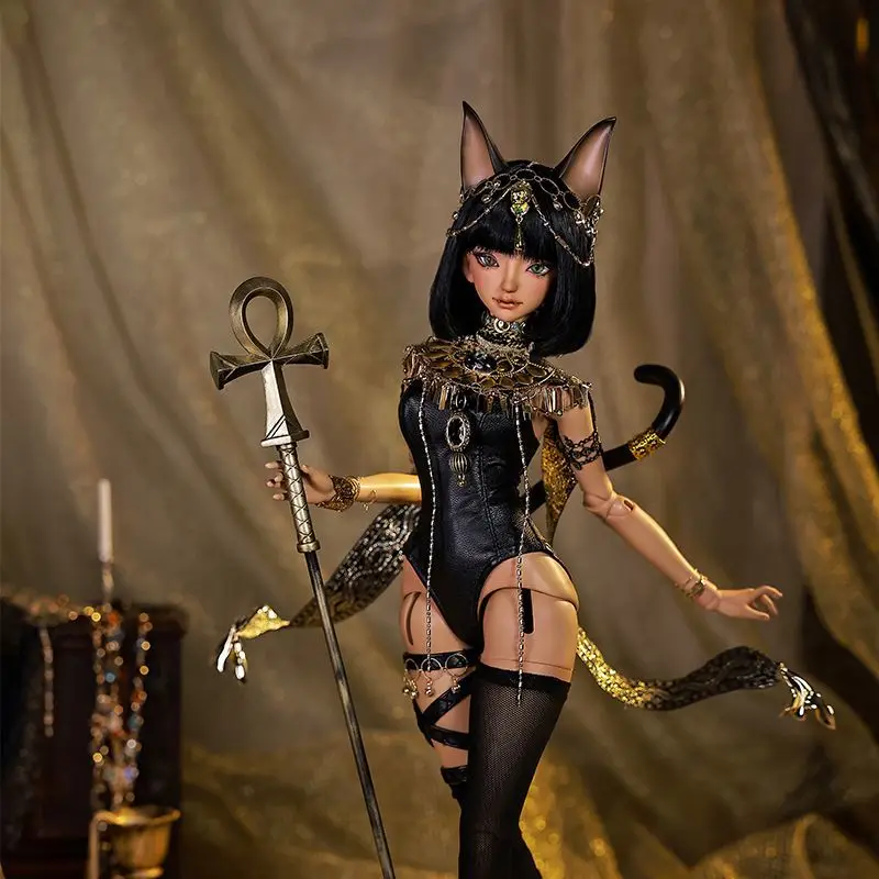 

In Stock New Bjd Genuine Girl Baby 4 Points Bast Egyptian God Cat Muse Sd Doll Exquisite Gift Premium Resin Spot