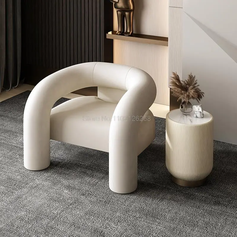 Single-Seat Sofa Chair Light Luxury Leisure Net Red Chair Living Room Nordic Chair Bedroom Simple Balcony Lazy Sofa