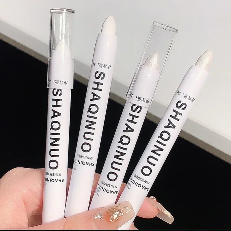 Pearlescent Matte White Eyeshadow Eyeliner Pencil Waterproof Glitter Eyes Shadow Makeup Pigment Silkworm Beauty Eyeshadow Pen eyeshadow pencil eyeshadow pen