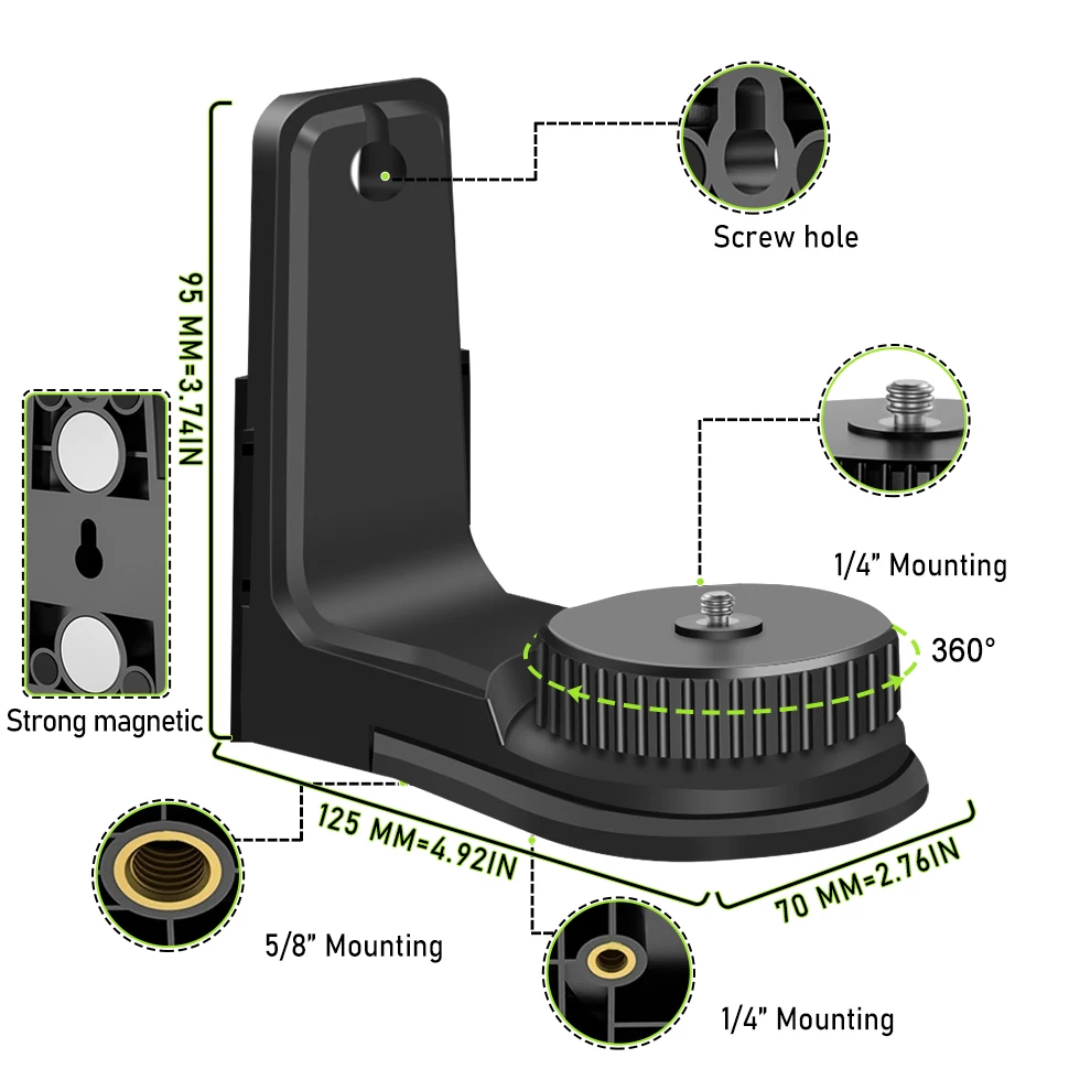 Super Magnetic Universal Leveling Support Laser Level Durable Convenient L-Bracket Leveling Holder